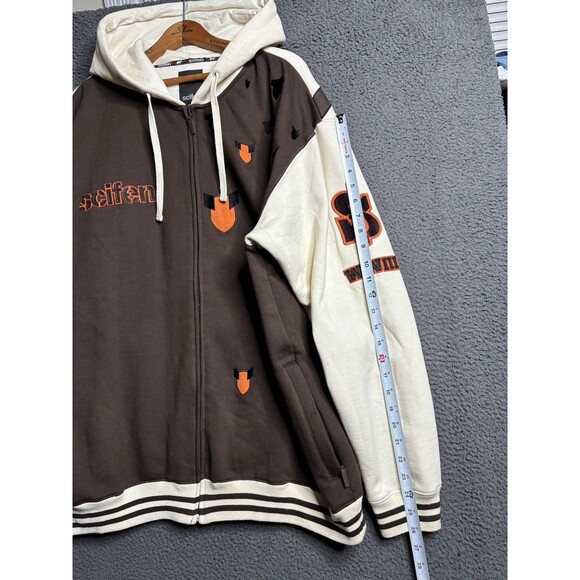 Y2K SCIFEN STATUE OF LIBERTY Embroidered Full ZIP HOODIE SWEATSHIRT Mens 2XL - Picture 9 of 14